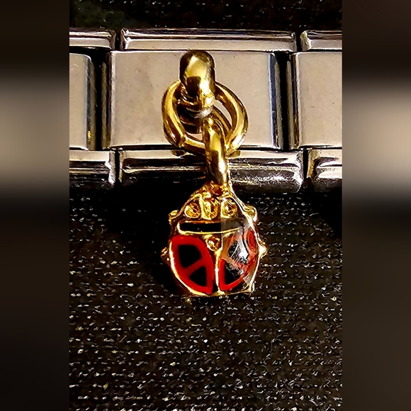 - Cute Little italian Dangling Ladybug Charm - Picture 1 of 1